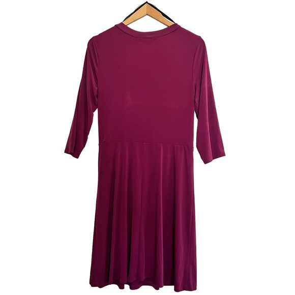 AGB Berry Purple Fit & Flare Dress Size L - Picture 4 of 5